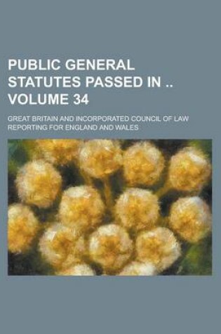 Cover of Public General Statutes Passed in Volume 34