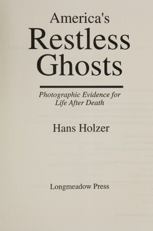 Cover of America's Restless Ghosts