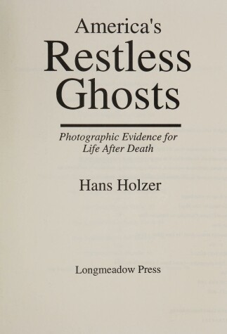 Book cover for America's Restless Ghosts