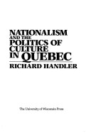 Book cover for Nationalism and the Politics of Culture in Quebec