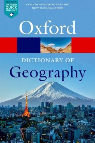 Cover of A Dictionary of Geography