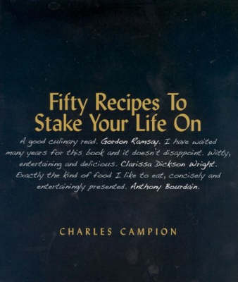 Book cover for Fifty Recipes to Stake Your Life on