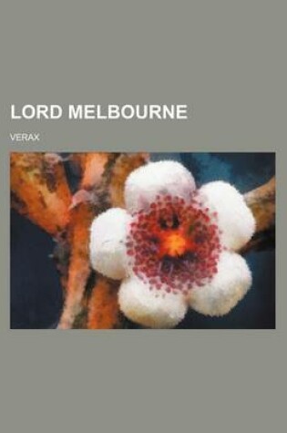 Cover of Lord Melbourne