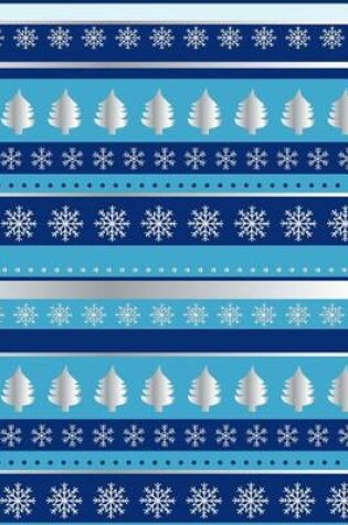 Cover of Blue and Silver Christmas Wrapping Paper Journal