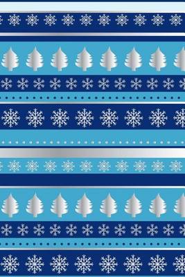 Book cover for Blue and Silver Christmas Wrapping Paper Journal