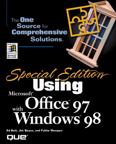 Book cover for Usng Office 97 with Windows 98 Special Edition