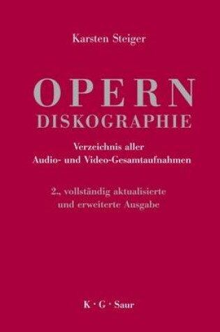 Cover of Opern-Diskographie