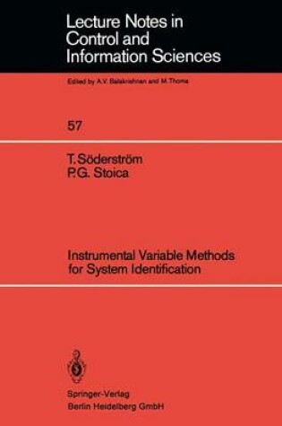 Cover of Instrumental Variable Methods for System Identification