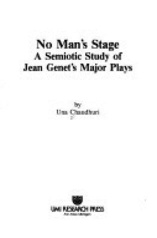 Cover of No Man's Stage