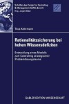 Book cover for Rationalitätssicherung bei hohen Wissensdefiziten