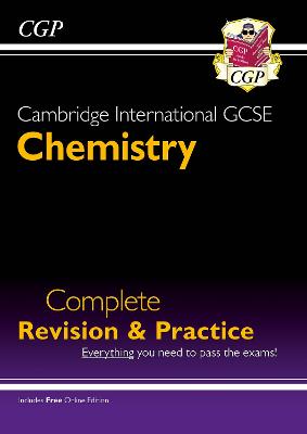 Book cover for Cambridge International GCSE Chemistry Complete Revision & Practice - for exams in 2022