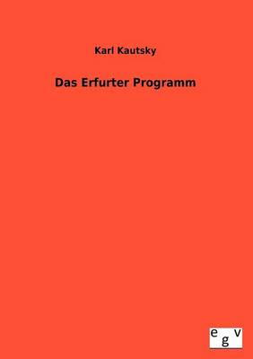 Book cover for Das Erfurter Programm