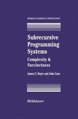 Cover of Subrecursive Programming Systems