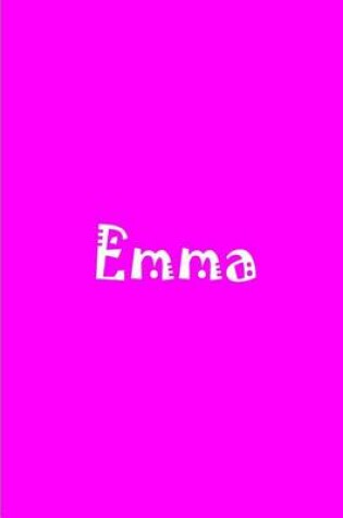 Cover of Emma - Bright Pink Personalized Journal / Notebook / Blank Lined Pages