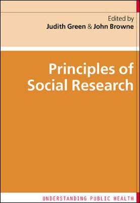 Book cover for Principles of Social Research