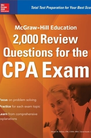 Cover of McGraw-Hill Education 2,000 Review Questions for the CPA Exam