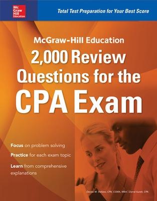 Book cover for McGraw-Hill Education 2,000 Review Questions for the CPA Exam