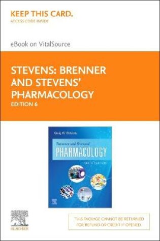 Cover of Brenner and Stevens Pharmacology Elsevier eBook on Vitalsource  (Retail Access Card)