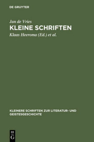 Cover of Kleine Schriften