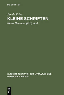 Cover of Kleine Schriften