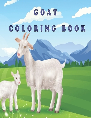 Book cover for goat coloring book