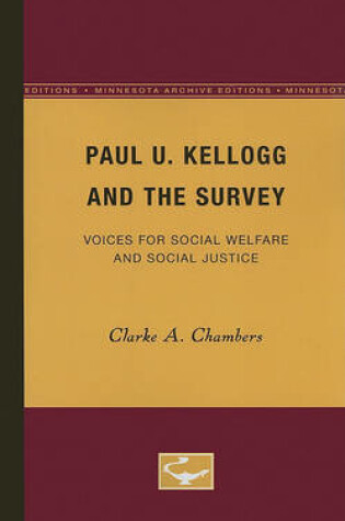 Cover of Paul U. Kellogg and the Survey