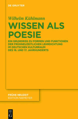 Cover of Wissen ALS Poesie