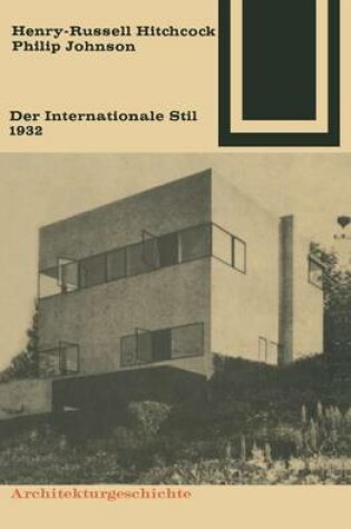 Cover of Der Internationale Stil 1932