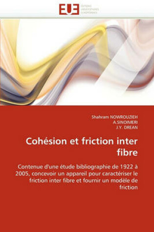 Cover of Coh sion Et Friction Inter Fibre