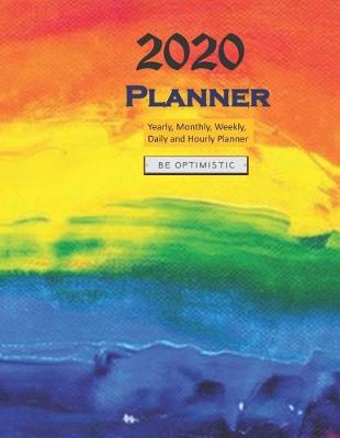 Book cover for 2020 planner orange blue