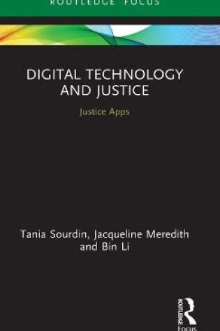 Cover of Digital Technology and Justice