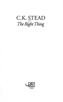 Book cover for The Right Thing