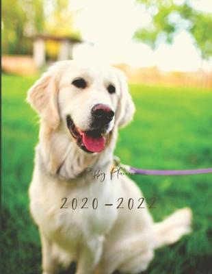 Book cover for 2020-2022 3 Year Planner Puppy Dog Monthly Calendar Goals Agenda Schedule Organizer