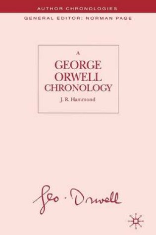 Cover of A George Orwell Chronology