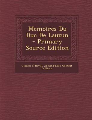 Book cover for Memoires Du Duc de Lauzun