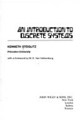 Cover of Introduction to Discrete Systems