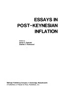 Cover of Essays in Post-Keynesian Inflation