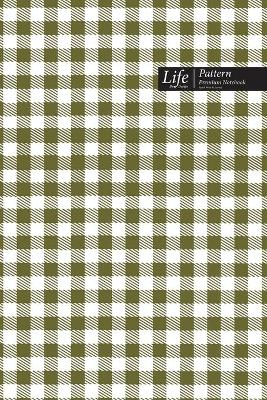 Book cover for Tartan Pattern Composition Notebook, Dotted Lines, Wide Ruled Medium Size 6 x 9 Inch (A5), 144 Sheets Swamp Green Cover