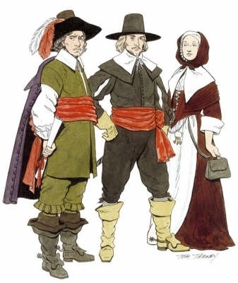 Book cover for Cavalier and Puritan Fashions