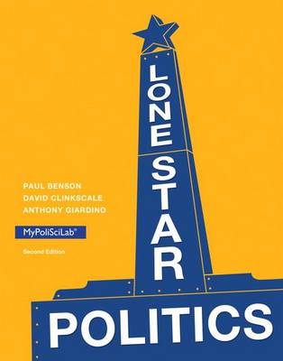 Book cover for Lone Star Politics with Mypoliscilab Access Code
