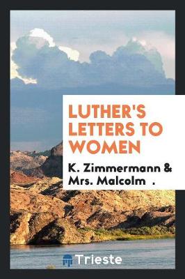 Book cover for Luther's Letters to Women