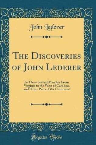 Cover of The Discoveries of John Lederer