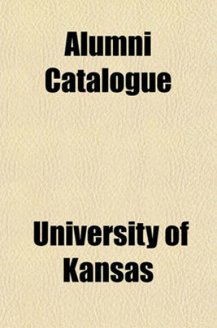 Cover of Alumni Catalogue