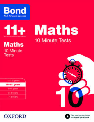 Book cover for Bond 11+: Maths: 10 Minute Tests