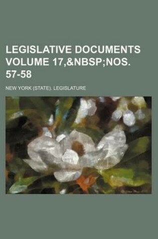 Cover of Legislative Documents Volume 17,