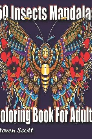 Cover of Insects Mandalas Coloring Book for Adults