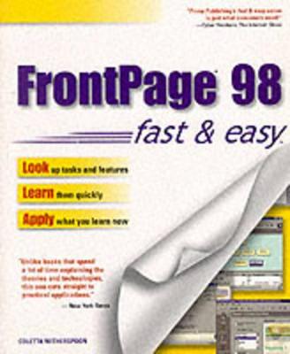 Book cover for Frontpage 98 Fast and Easy