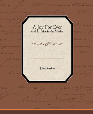 Book cover for A Joy for Ever - And Its Price in the Market