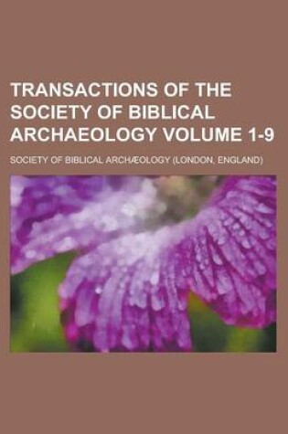 Cover of Transactions of the Society of Biblical Archaeology Volume 1-9