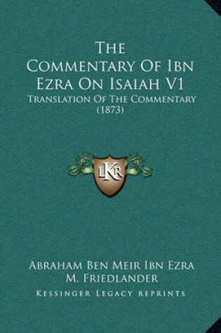 Cover of The Commentary of Ibn Ezra on Isaiah V1